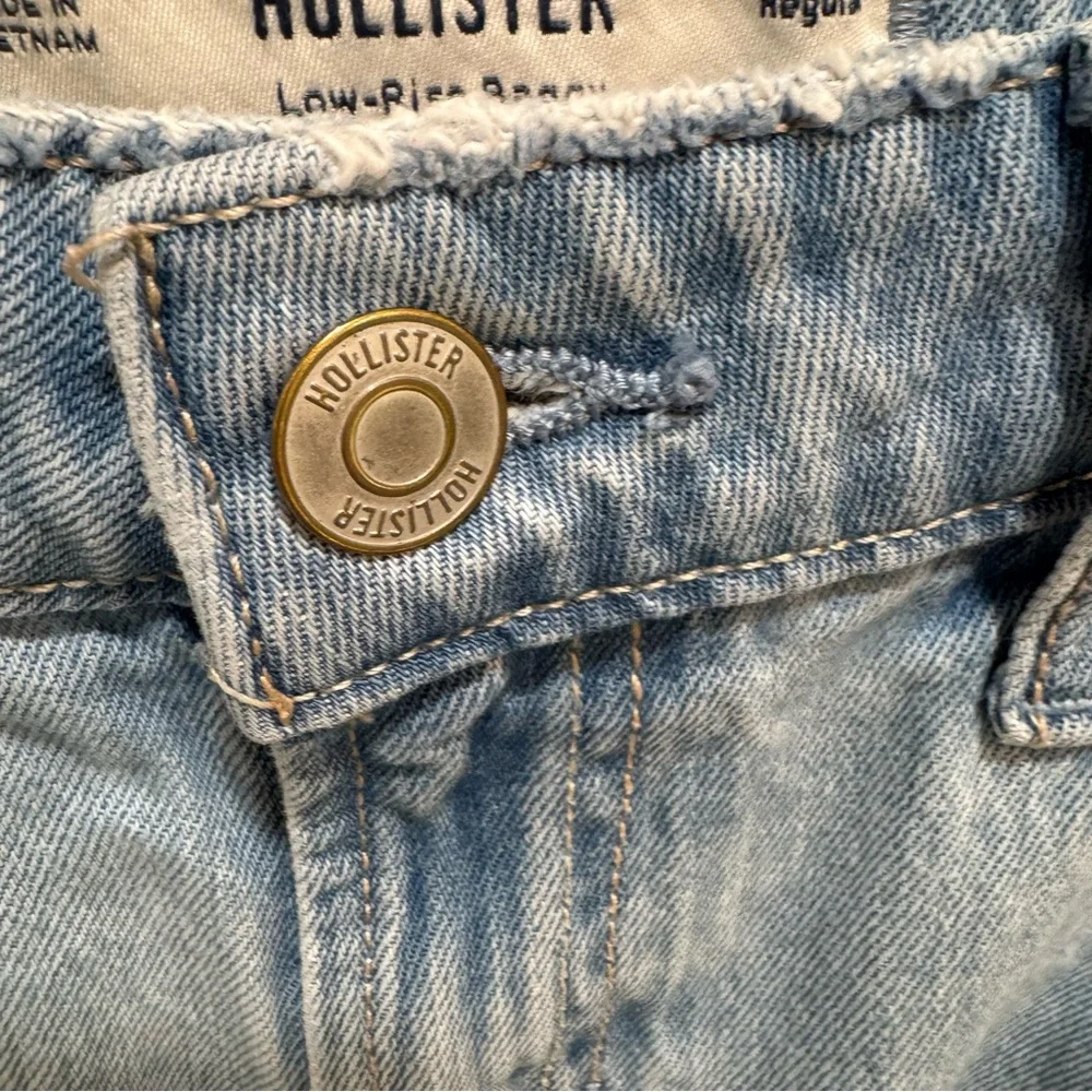 Hollister Low Rise Baggy Wide Leg Frayed hem Size 26 - Picture 3 of 9